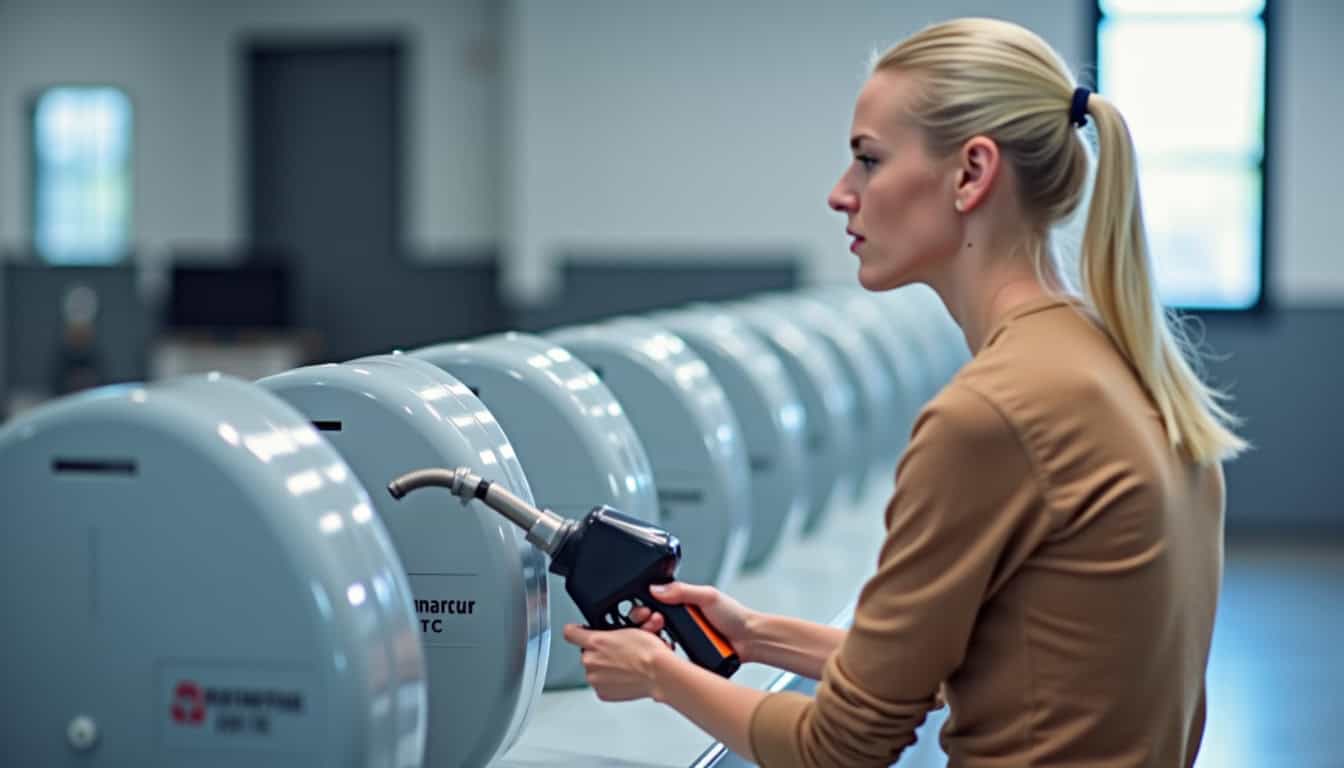 Détail de la trappe à carburant d