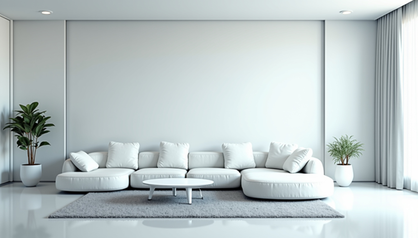 Intérieur futuriste d