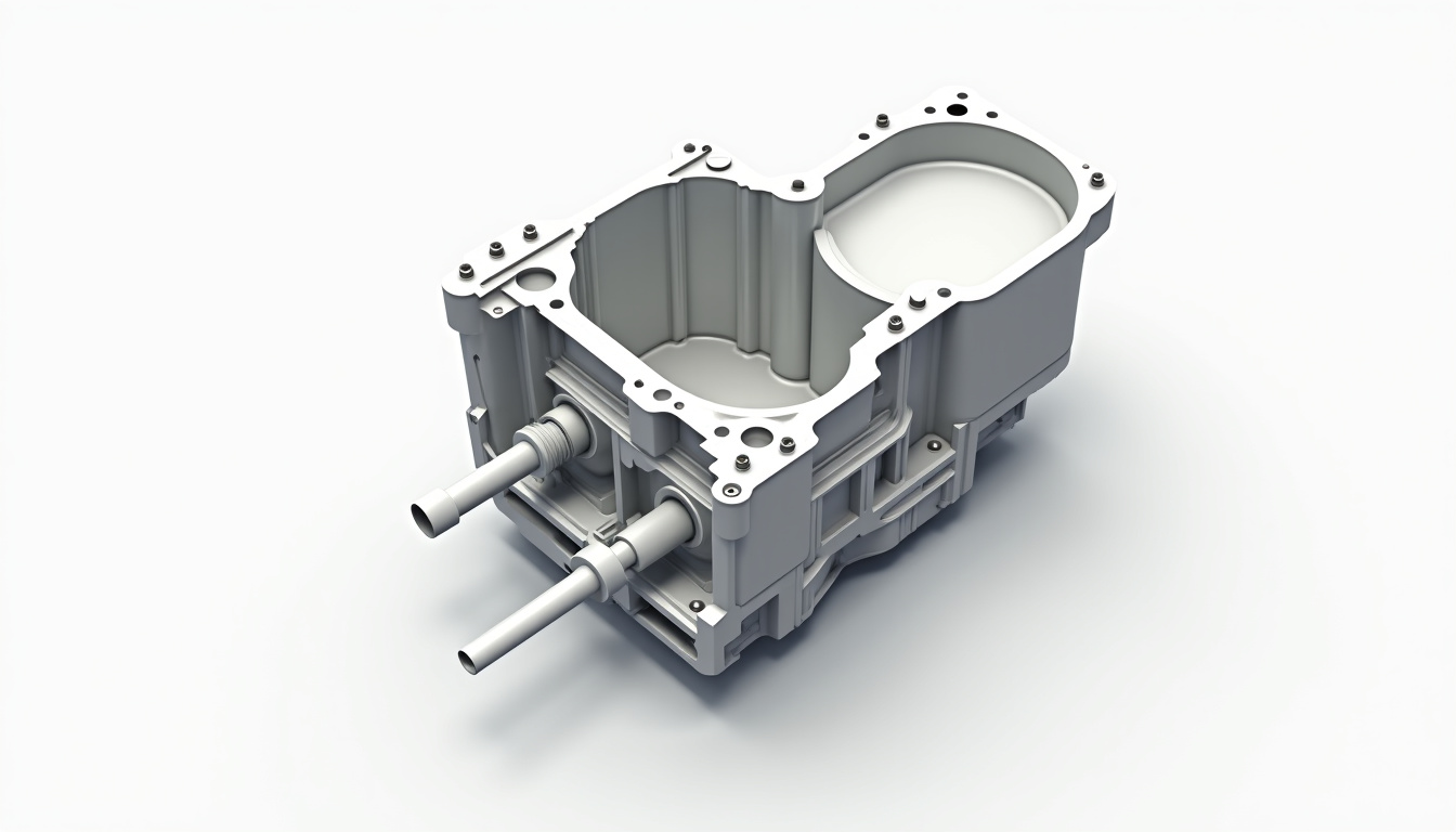 Croquis technique des composants internes du carter moteur: crépine d