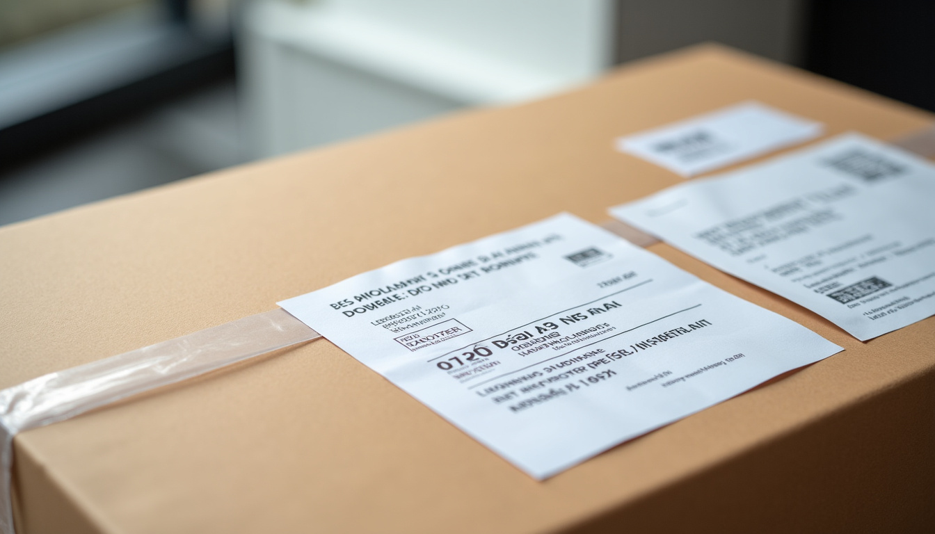 Exemple de preuve de dépôt avec numéro de suivi, date et tampon du transporteur