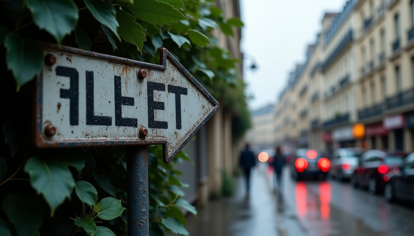 Panneau indiquant la direction d