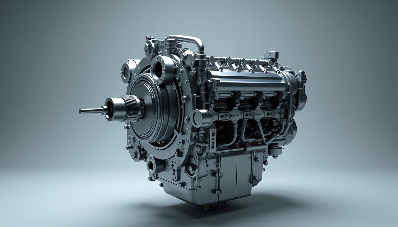 Schéma d’un moteur montrant l’emplacement du joint spi avant et arrière du vilebrequin