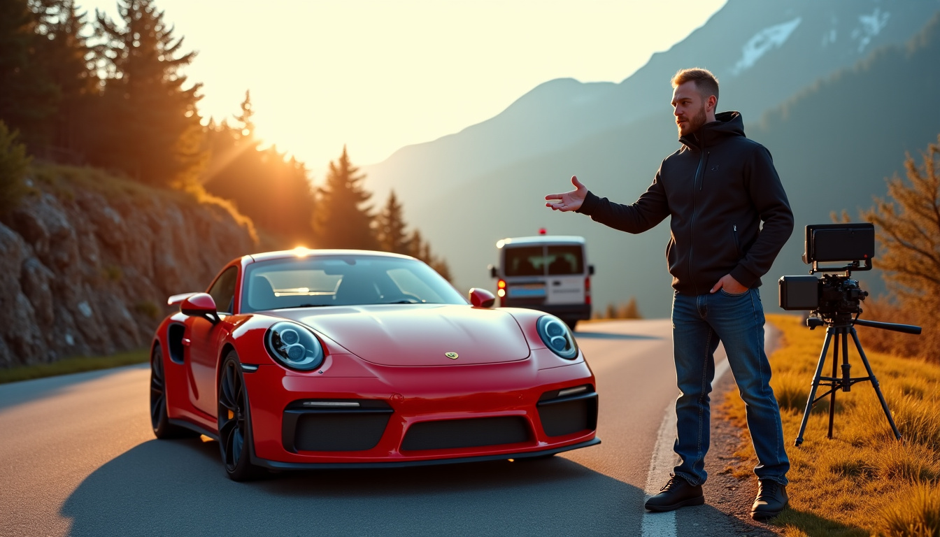 Tournage de Top Gear France avec Pierre Chabrier