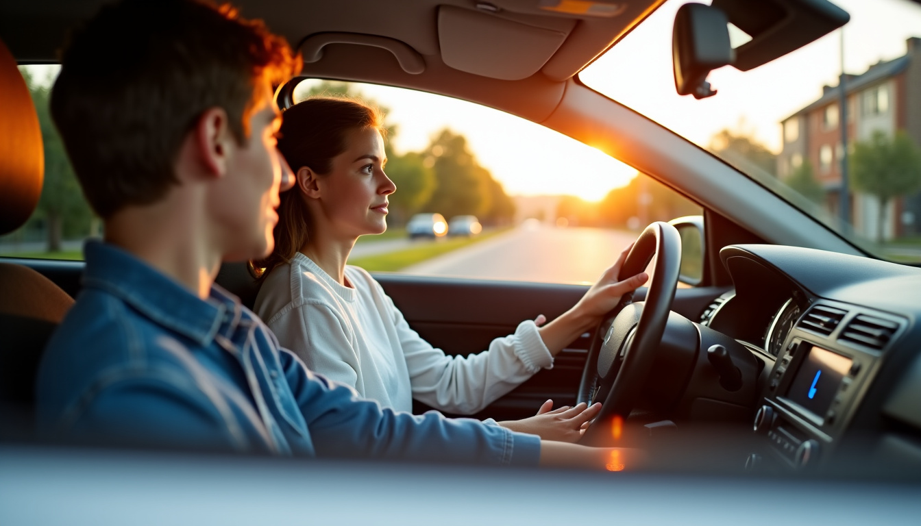 Apprentissage de la conduite en auto-école dans le cadre de l